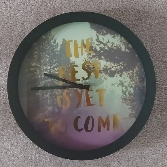 Positive Saying Clock - Picture 1 of 3